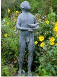 watching sea bird - bronze