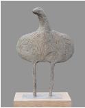 watching bird - bronze